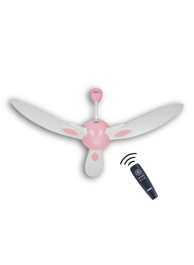 أوشا USHA New Bloom Series (Inspired by Plumeria) BLDC Ceiling Fan with Bi-Directional Feature | Sleep/Boost/Timer Modes | RF Remote | Whisper-Quiet | Dust-Resistant (white & Light Pink) - Image 2